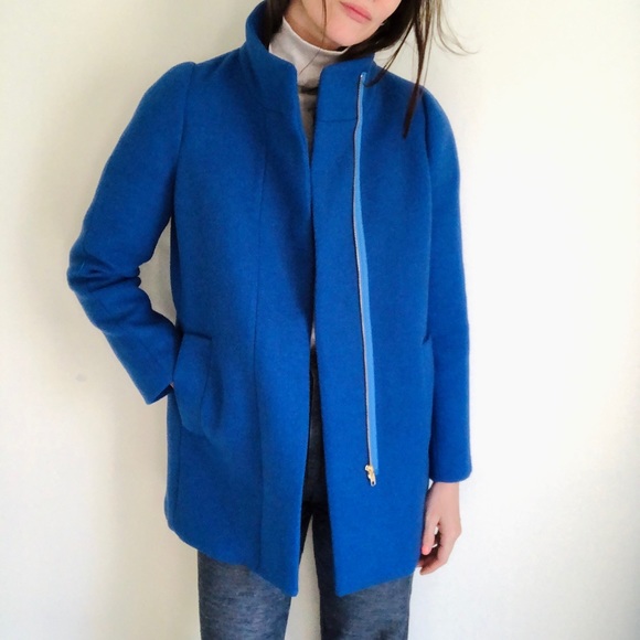 J. Crew Jackets & Blazers - J.Crew cobalt blue city coat
